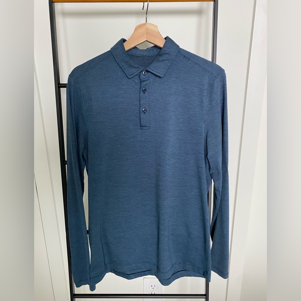 Lululemon Evolution Polo, Long Sleeves, Blue